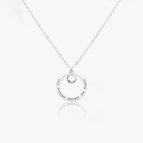 Birthstone Necklace- 925Sliver