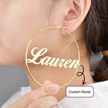 Load image into Gallery viewer, 519.Custom Hoop Earrings