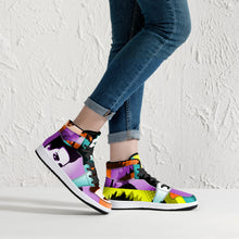 Load image into Gallery viewer, High-Top Synthetic Leather Sneakers