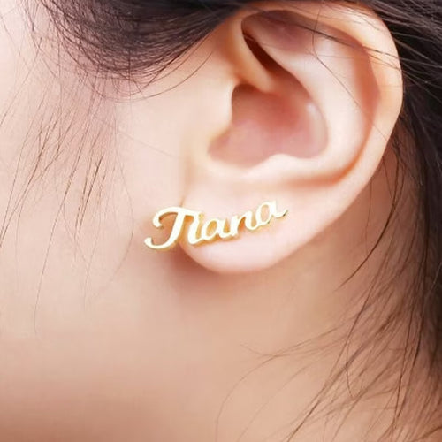 520. Name Stud Earrings