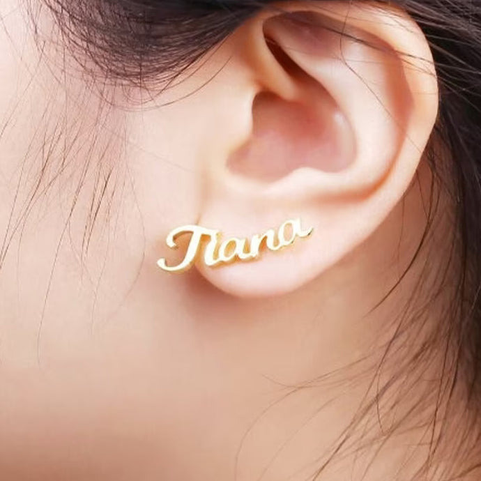 520. Name Stud Earrings